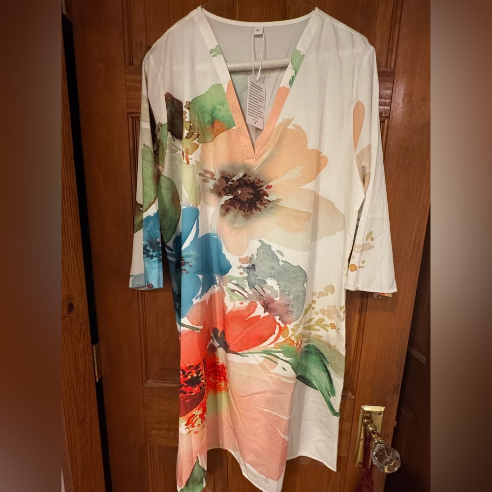 Floral V-Neck Women's Top or Dress